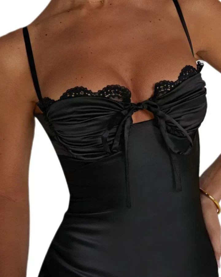 VALENTINA MINI DRESS - BLACK