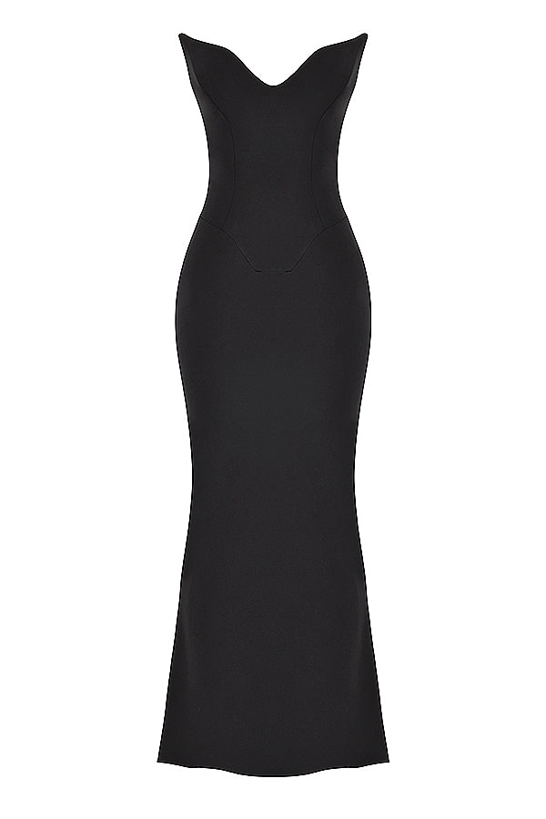 VALENTINA MAXI DRESS - BLACK