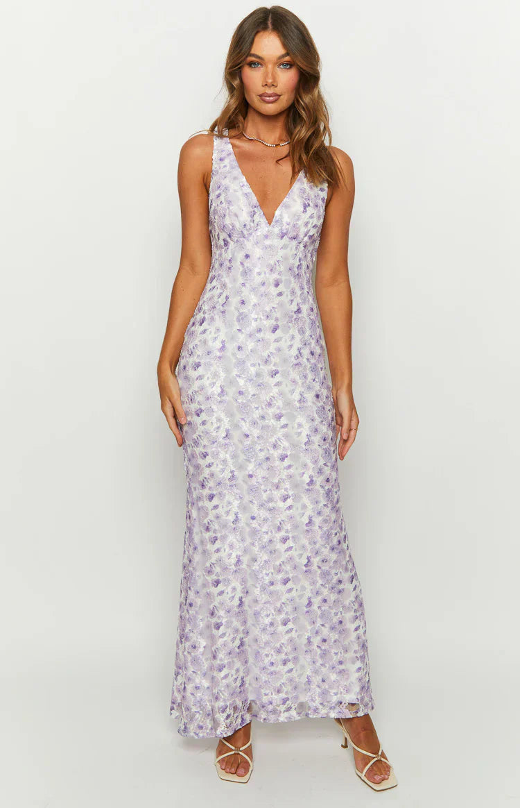 SOPHIA MAXI DRESS - PURPLE