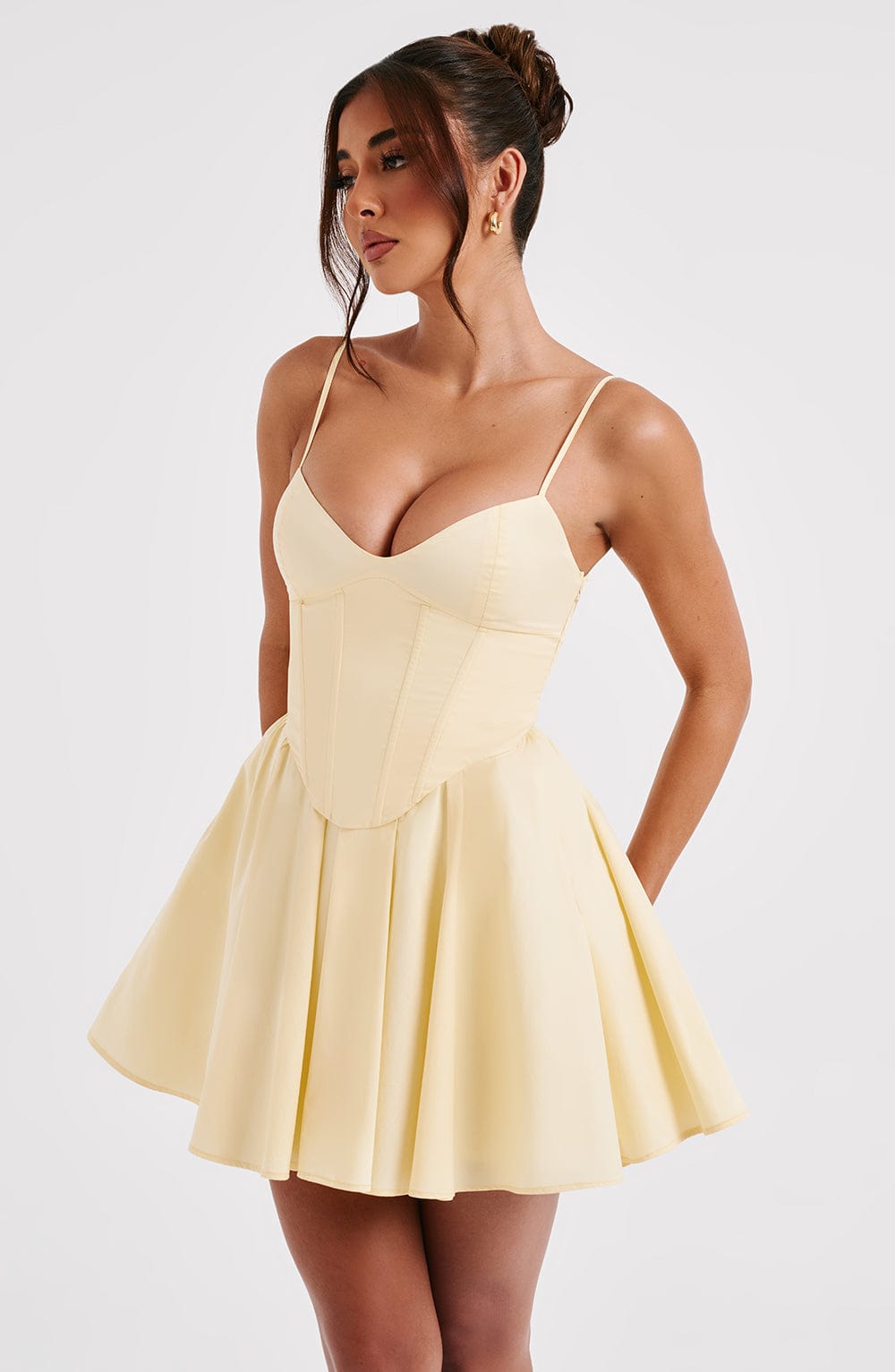 FELICITY MINI DRESS - YELLOW