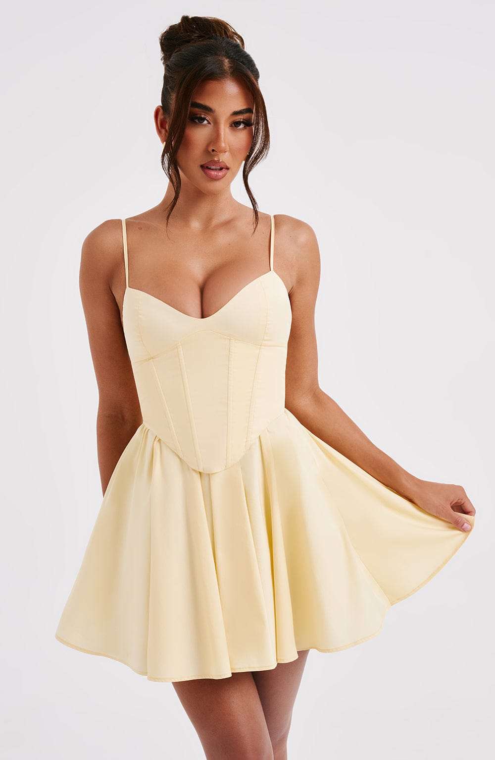 FELICITY MINI DRESS - YELLOW