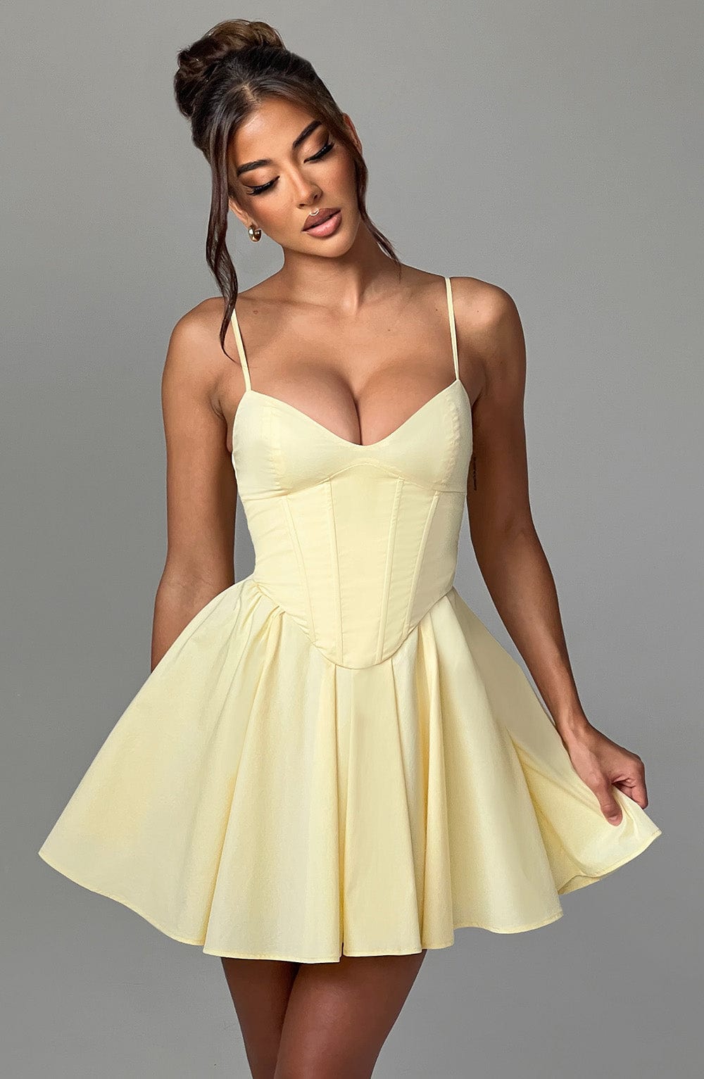 FELICITY MINI DRESS - YELLOW