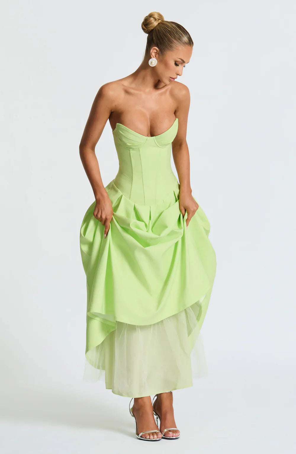 CAMILLE MIDI DRESS – LIME