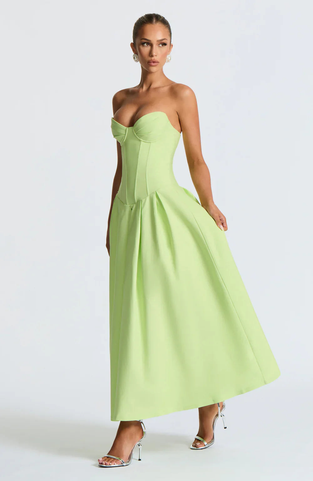 CAMILLE MIDI DRESS – LIME