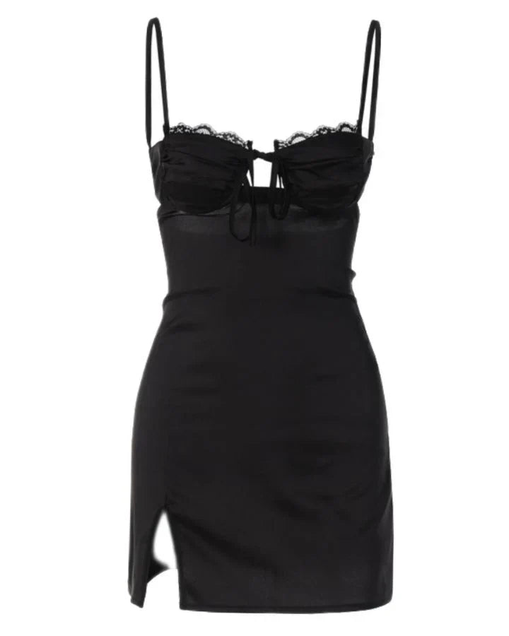 VALENTINA MINI DRESS - BLACK