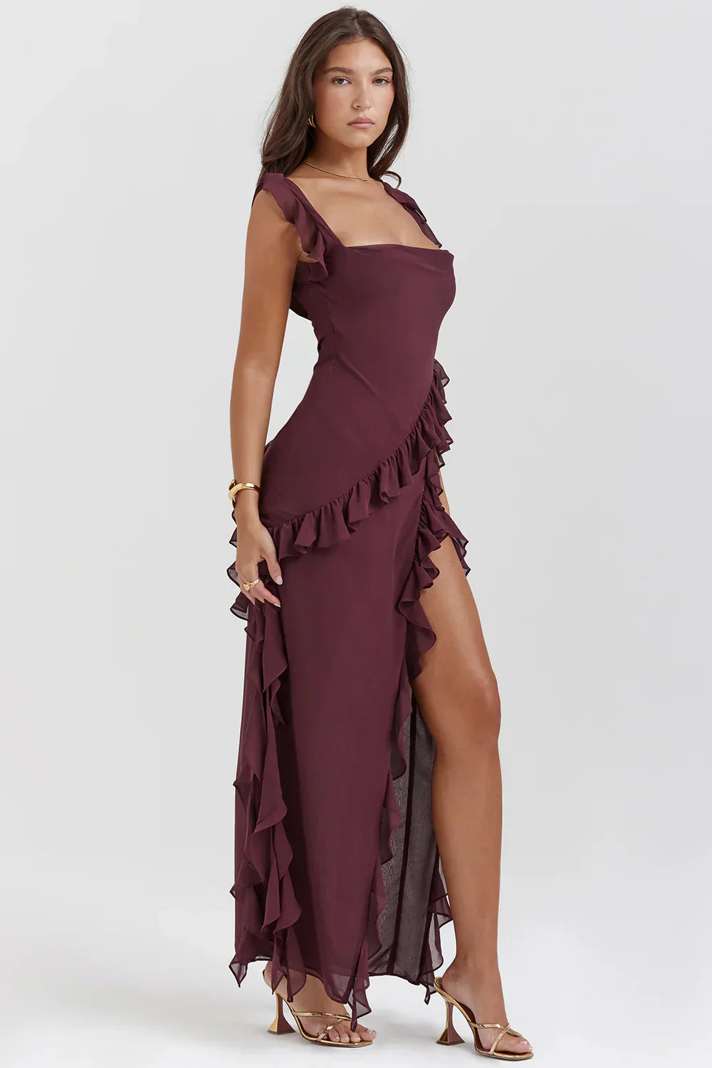 BELLEZA MIDI DRESS - BERRY
