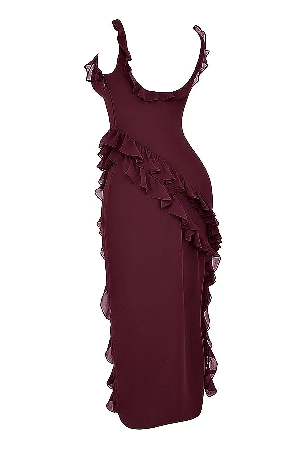 BELLEZA MIDI DRESS - BERRY