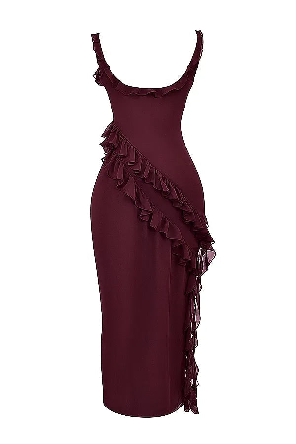 BELLEZA MIDI DRESS - BERRY